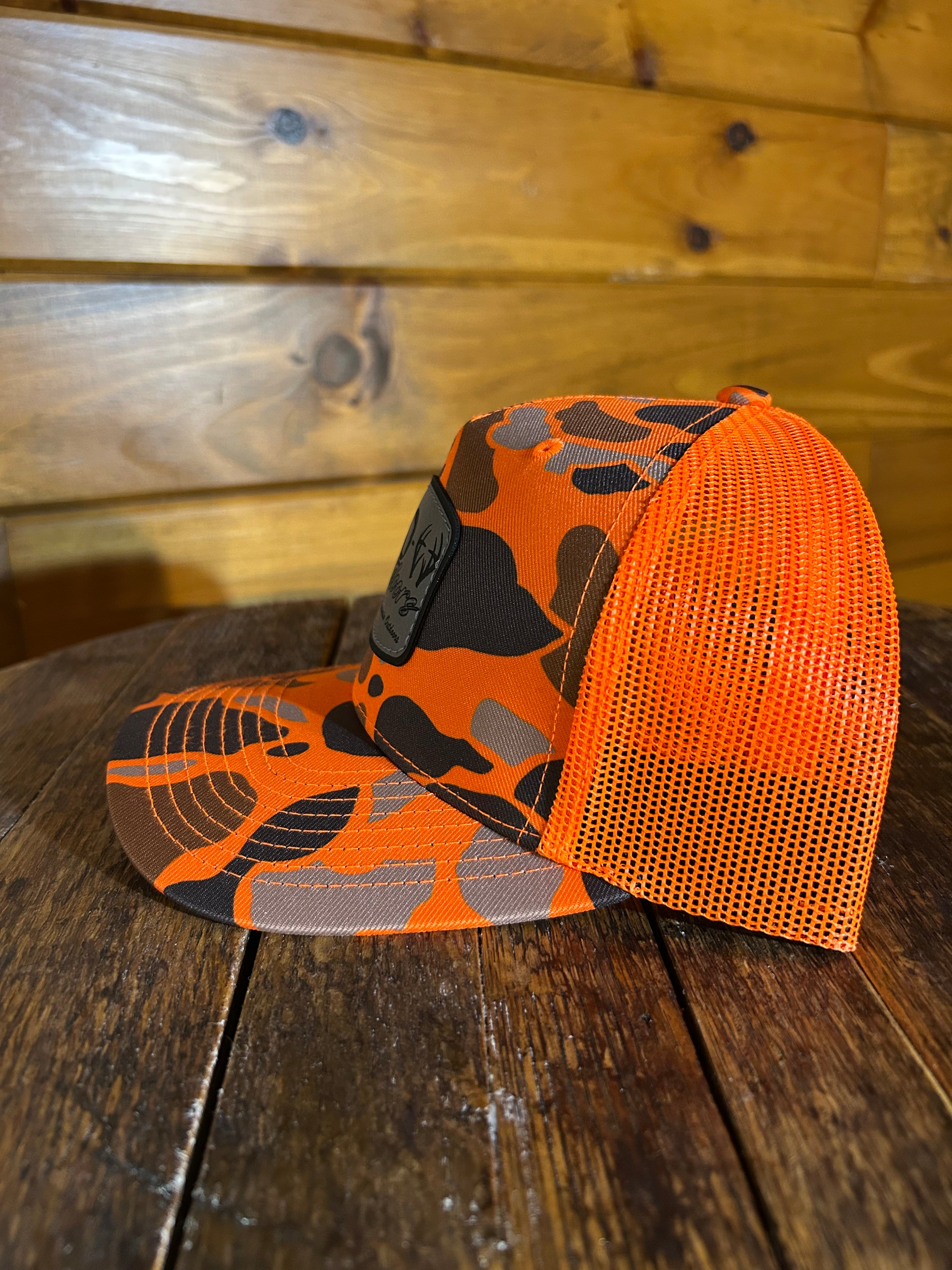 Richardson 112 Blaze Orange Camo Hat