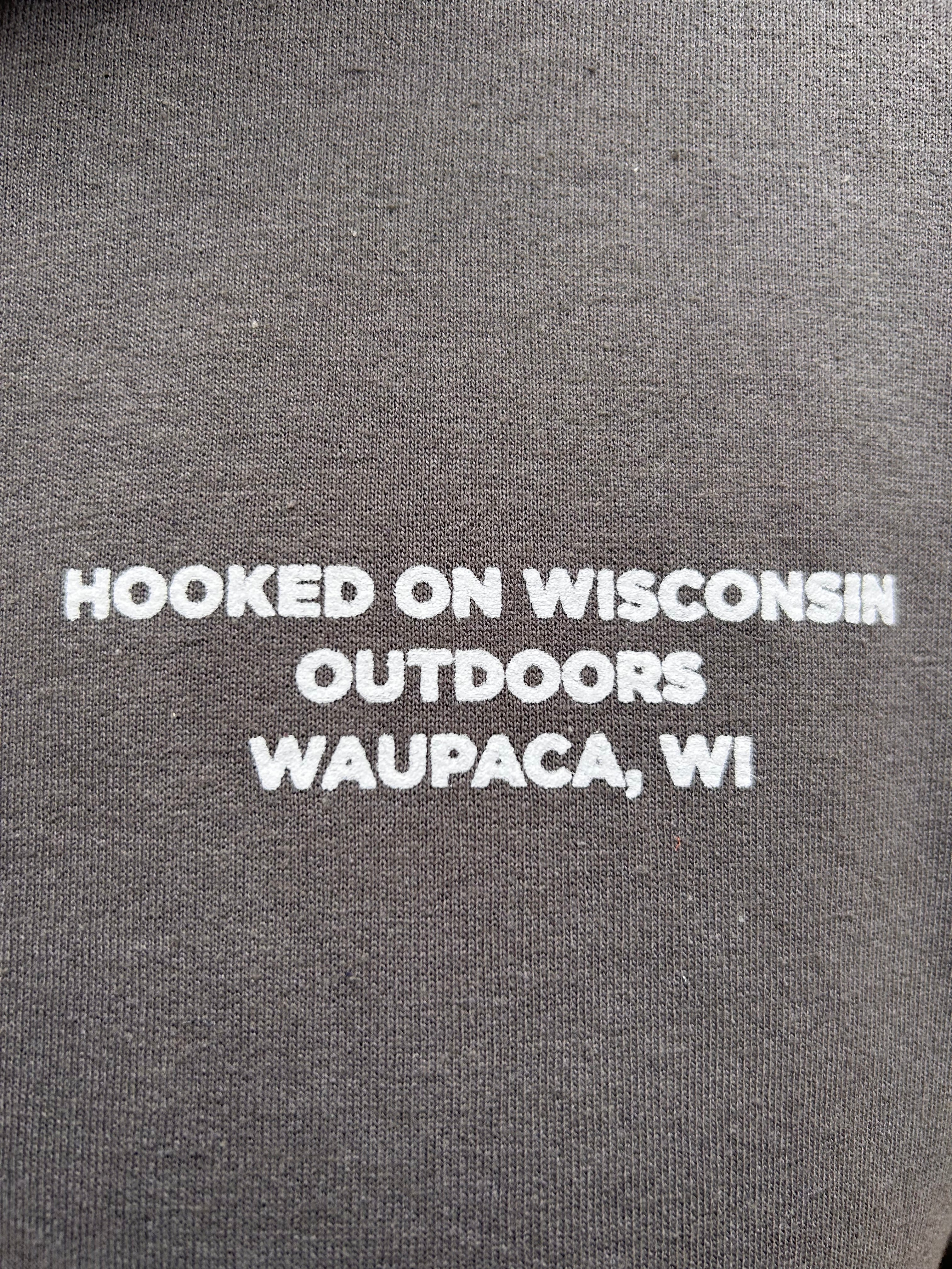 Hooked On Wisconsin Logo Hoodie