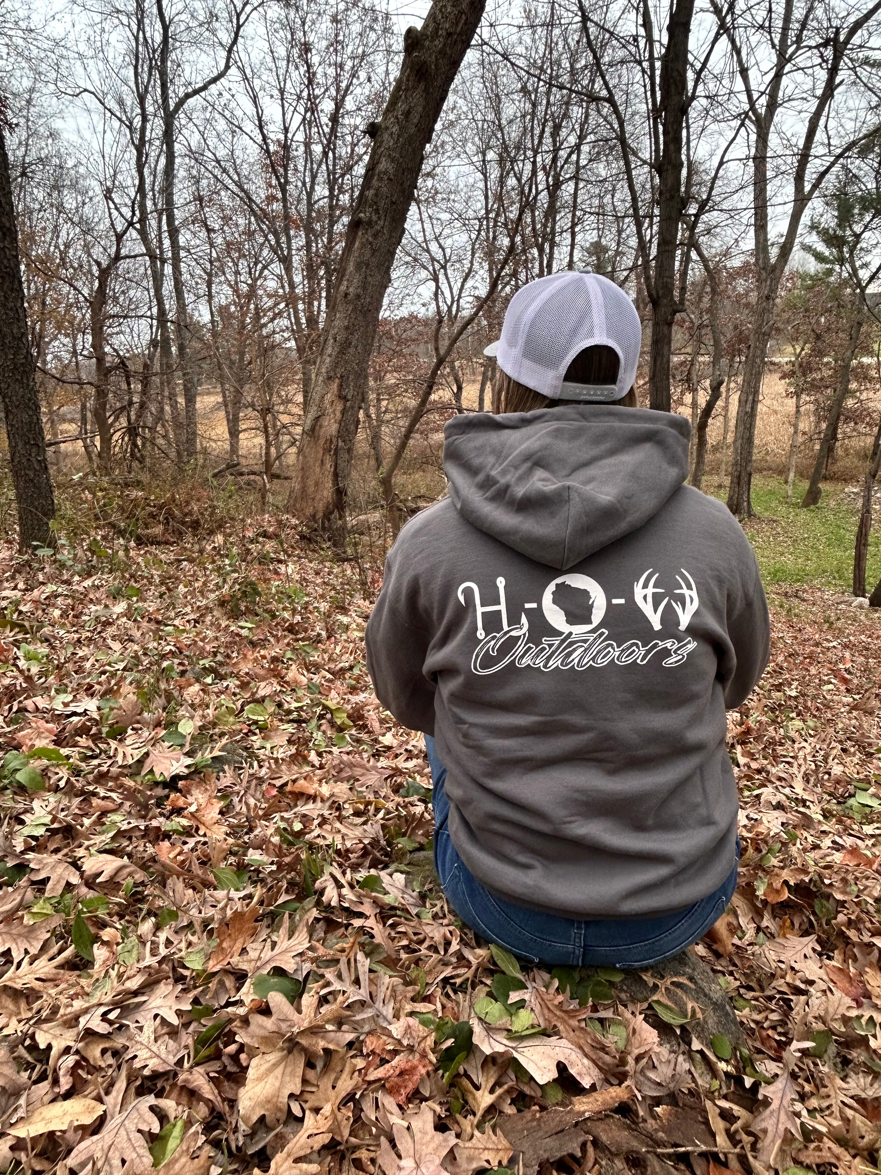 Hooked On Wisconsin Logo Hoodie