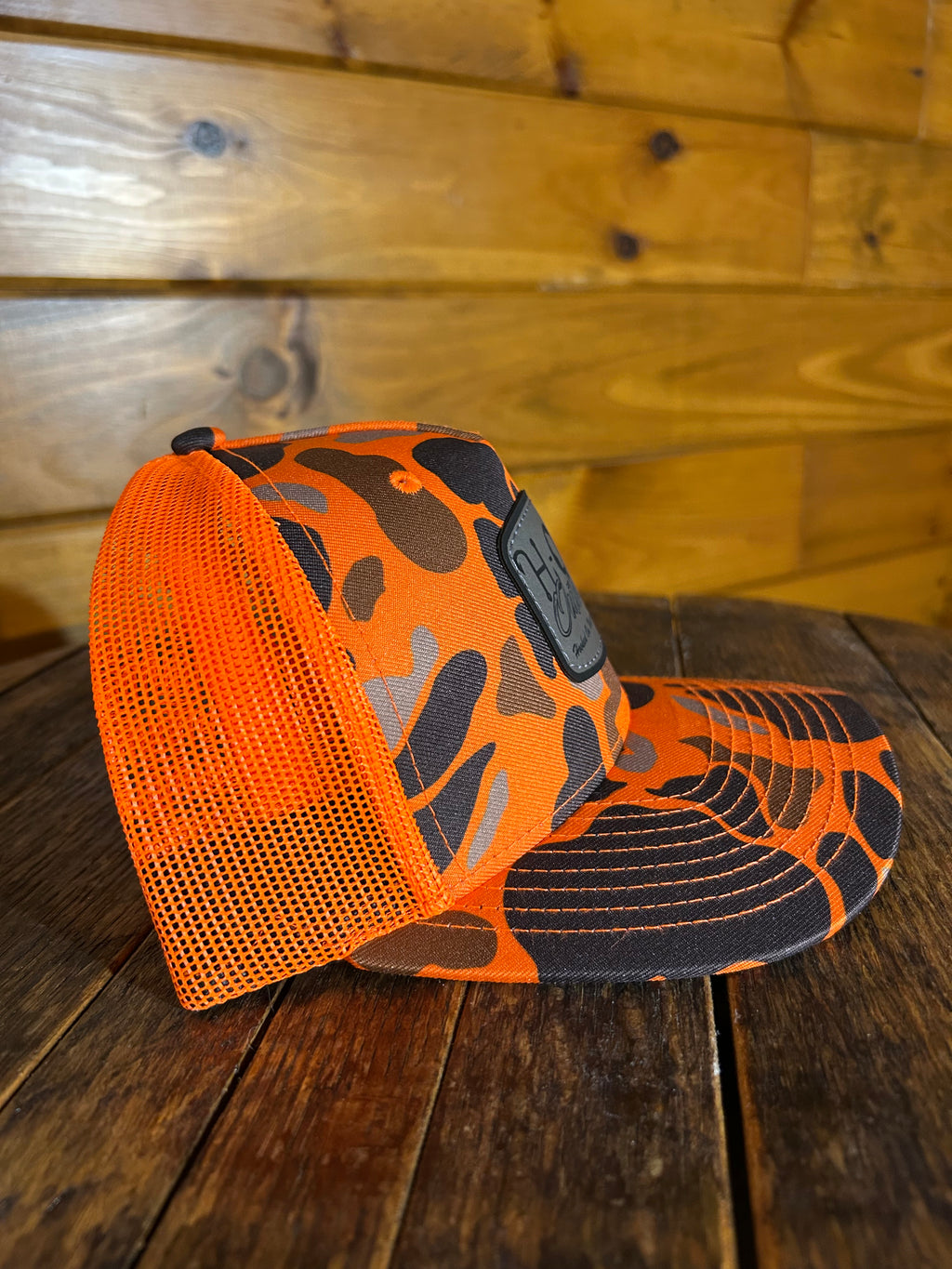 Richardson 112 Blaze Orange Camo Hat