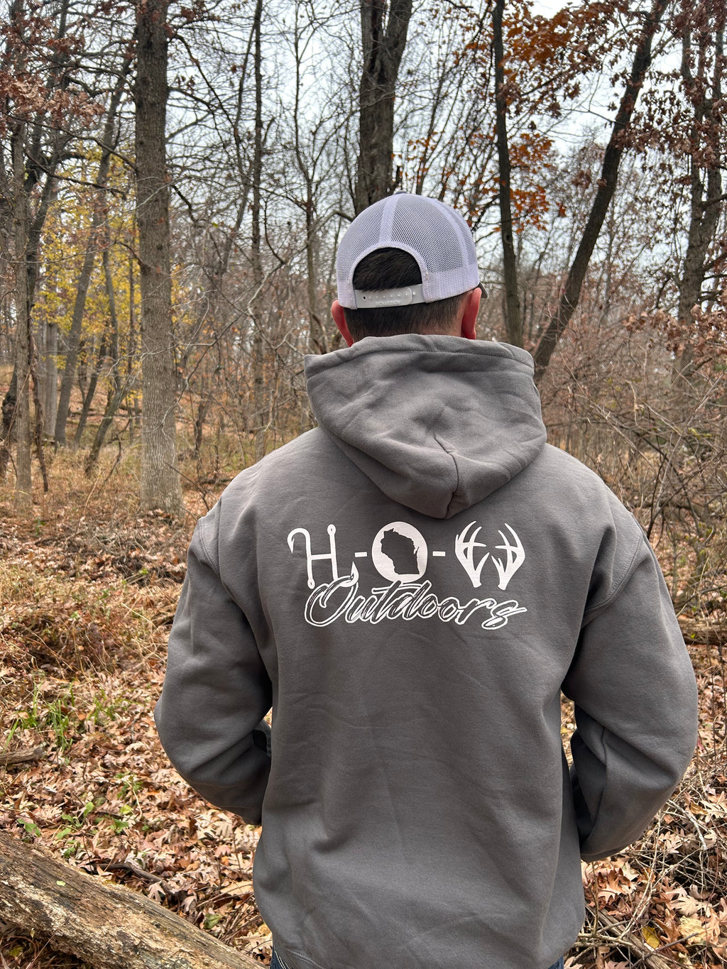Hooked On Wisconsin Logo Hoodie